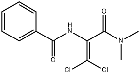 Benzamide, N-[2,2-dichloro-1-[(dimethylamino)carbonyl]ethenyl]- Struktur