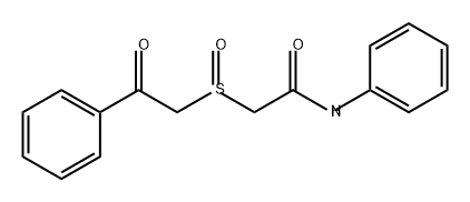 Acetamide, 2-[(2-oxo-2-phenylethyl)sulfinyl]-N-phenyl- Struktur