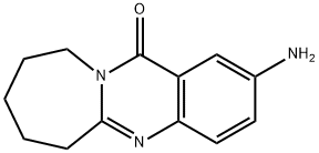 Azepino[2,1-b]quinazolin-12(6H)-one, 2-amino-7,8,9,10-tetrahydro- Struktur