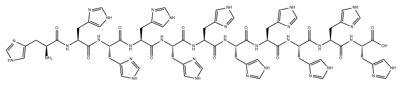 L-Histidine, L-histidyl-L-histidyl-L-histidyl-L-histidyl-L-histidyl-L-histidyl-L-histidyl-L-histidyl-L-histidyl-L-histidyl- Struktur