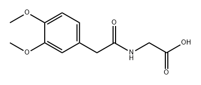 Glycine, N-[(3,4-dimethoxyphenyl)acetyl]- (9CI) Struktur