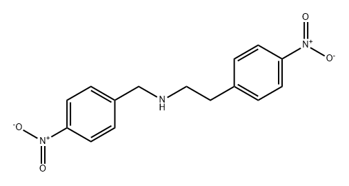 Benzeneethanamine, 4-nitro-N-[(4-nitrophenyl)methyl]- Struktur