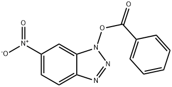 Benzoic acid 6-nitro-1H-benzotriazol-1-yl ester Struktur