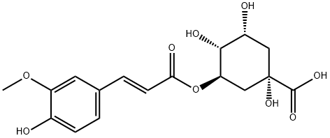 3-O-(E)-Feruloylquinic Acid Struktur