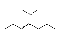 Stannane, trimethyl(1-propyl-1-buten-1-yl)- Struktur