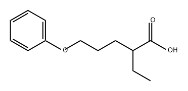 Pentanoic acid, 2-ethyl-5-phenoxy- Struktur