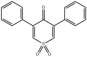 4H-Thiopyran-4-one, 3,5-diphenyl-, 1,1-dioxide Struktur