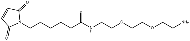 1H-Pyrrole-1-hexanamide, N-[2-[2-(2-aminoethoxy)ethoxy]ethyl]-2,5-dihydro-2,5-dioxo- Struktur