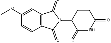 2-(2,6-Dioxopiperidin-3-yl)-5-methoxyisoindoline-1,3-dione Struktur