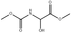 Acetic acid, 2-hydroxy-2-[(methoxycarbonyl)amino]-, methyl ester Struktur