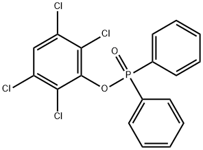 Phosphinic acid, diphenyl-, 2,3,5,6-tetrachlorophenyl ester (9CI) Struktur