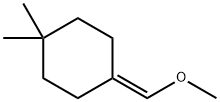 Cyclohexane, 4-(methoxymethylene)-1,1-dimethyl- Struktur