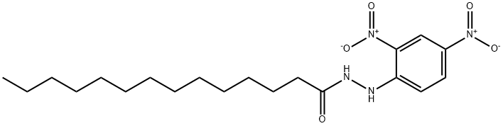 Tetradecanoic acid, 2-(2,4-dinitrophenyl)hydrazide Struktur