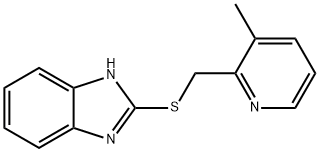 1H-Benzimidazole, 2-[[(3-methyl-2-pyridinyl)methyl]thio]- Struktur