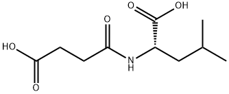 L-Leucine, N-(3-carboxy-1-oxopropyl)- Struktur