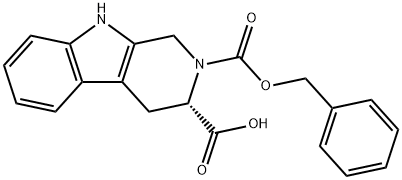 2H-Pyrido[3,4-b]indole-2,3-dicarboxylic acid, 1,3,4,9-tetrahydro-, 2-(phenylmethyl) ester, (3S)- Struktur