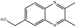 6-Quinoxalinemethanol, 2,3-dimethyl- Struktur