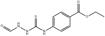 ethyl 4-(2-formylhydrazinecarbothioamido)benzoate Struktur