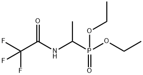 Phosphonic acid, [1-[(trifluoroacetyl)amino]ethyl]-, diethyl ester (9CI) Struktur