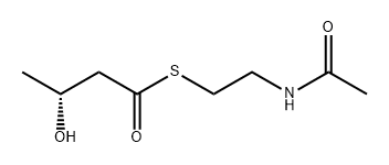 Butanethioic acid, 3-hydroxy-, S-[2-(acetylamino)ethyl] ester, (3R)- Struktur