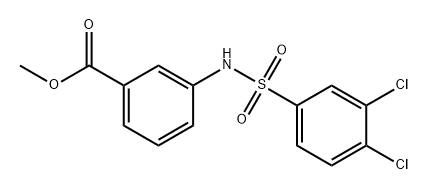 Benzoic acid, 3-[[(3,4-dichlorophenyl)sulfonyl]amino]-, methyl ester Struktur