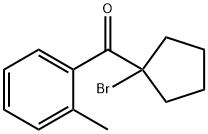 Methanone, (1-bromocyclopentyl)(2-methylphenyl)- Struktur