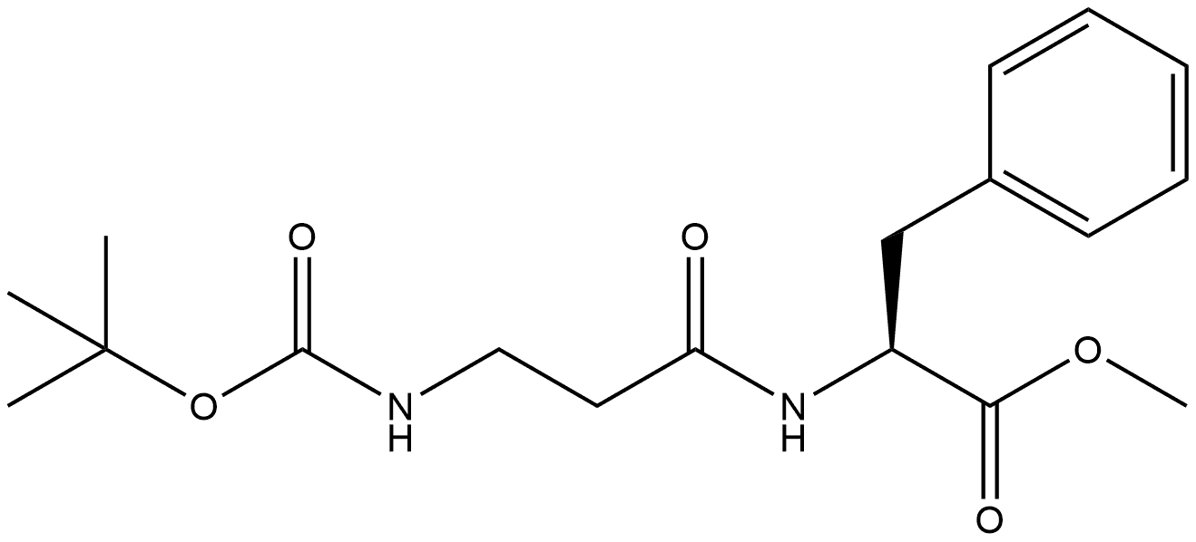 L-Phenylalanine, N-[(1,1-dimethylethoxy)carbonyl]-β-alanyl-, methyl ester