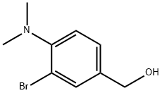 3-Bromo-4-(dimethylamino)benzyl alcohol Structure