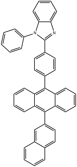 1H-Benzimidazole, 2-[4-[10-(2-naphthalenyl)-9-anthracenyl]phenyl]-1-phenyl- Struktur