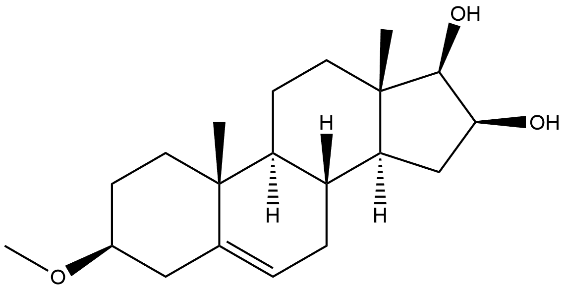 Androst-5-ene-16β,17β-diol, 3β-methoxy- (7CI,8CI) Struktur