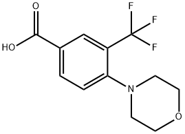 Benzoic acid, 4-(4-morpholinyl)-3-(trifluoromethyl)- Struktur