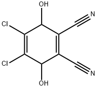 4,5-Dichloro-3,6-dihydroxy-1,4-cyclohexadiene-1,2-dicarbonitrile Struktur