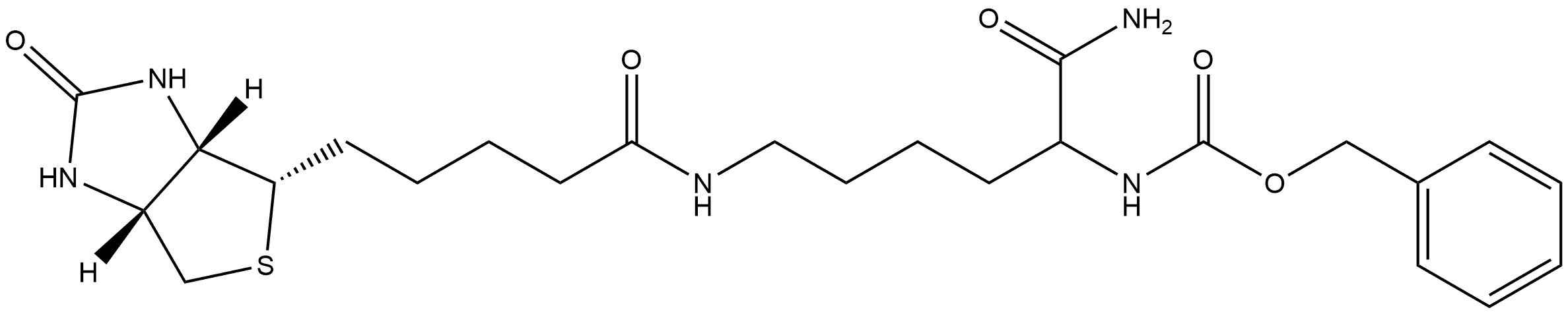 Carbamic acid, [1-(aminocarbonyl)-5-[[5-(hexahydro-2-oxo-1H-thieno[3,4-d]imidazol-4-yl)-1-oxopentyl]amino]pentyl]-, phenylmethyl ester, [3aS-[3aα,4β(R*),6aα]]- (9CI)