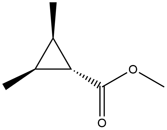 Cyclopropanecarboxylic acid, 2,3-dimethyl-, methyl ester, (1-alpha-,2-ba-,3-ba-)- (9CI) Struktur