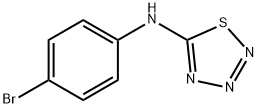 N-(4-Bromophenyl)-1,2,3,4-thiatriazol-5-amine Struktur