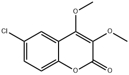 6-Chlor-3,4-dimethoxy-cumarin Struktur