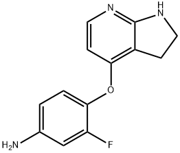 Benzenamine, 4-[(2,3-dihydro-1H-pyrrolo[2,3-b]pyridin-4-yl)oxy]-3-fluoro- Struktur