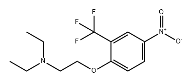 Ethanamine, N,N-diethyl-2-[4-nitro-2-(trifluoromethyl)phenoxy]- Struktur