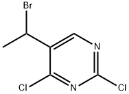 Pyrimidine, 5-(1-bromoethyl)-2,4-dichloro- Struktur