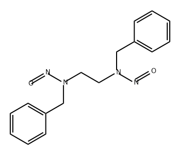 1,2-Ethanediamine, N1,N2-dinitroso-N1,N2-bis(phenylmethyl)- Struktur