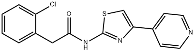 Benzeneacetamide, 2-chloro-N-[4-(4-pyridinyl)-2-thiazolyl]- Struktur