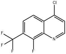 4-Chloro-8-fluoro-7-(trifluoromethyl)quinoline Struktur