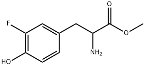 methyl 2-amino-3-(3-fluoro-4-hydroxyphenyl)propanoate Struktur