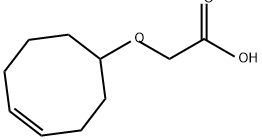 Acetic acid, 2-(4-cycloocten-1-yloxy)- Struktur