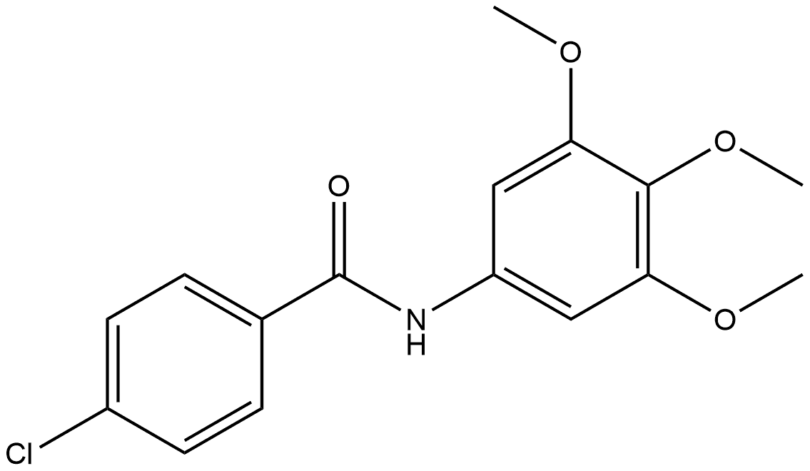 4-Chloro-N-(3,4,5-trimethoxyphenyl)benzamide Struktur