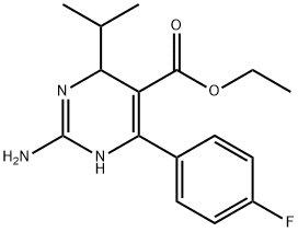 5-Pyrimidinecarboxylic acid, 2-amino-6-(4-fluorophenyl)-1,4-dihydro-4-(1-methylethyl)-, ethyl ester