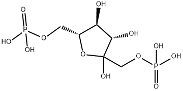 D-Fructofuranose, 1,6-bis(dihydrogen phosphate) Struktur