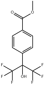 Methyl 4-[2,2,2-trifluoro-1-hydroxy-1-(trifluoromethyl)ethyl]benzoate Struktur