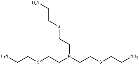 Ethanamine, 2-[(2-aminoethyl)thio]-N,N-bis[2-[(2-aminoethyl)thio]ethyl]- Struktur