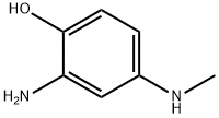 2-Amino-4-(methylamino)phenol Struktur